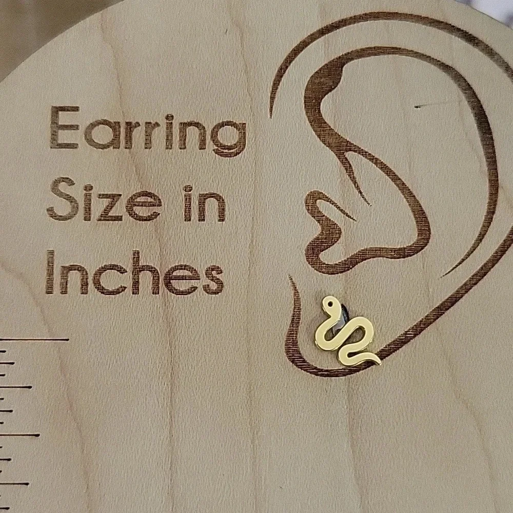 Snake Stud Earrings, choice of color